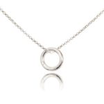 Melissa Lo Charm Necklace. Chain and O Ring Silver