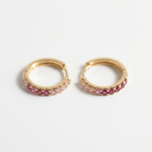Hoop Pink Ombre Huggies