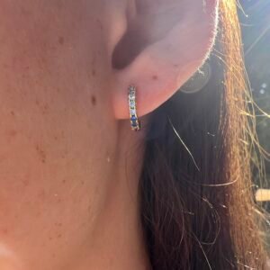 Hoop Blue Ombre Huggies